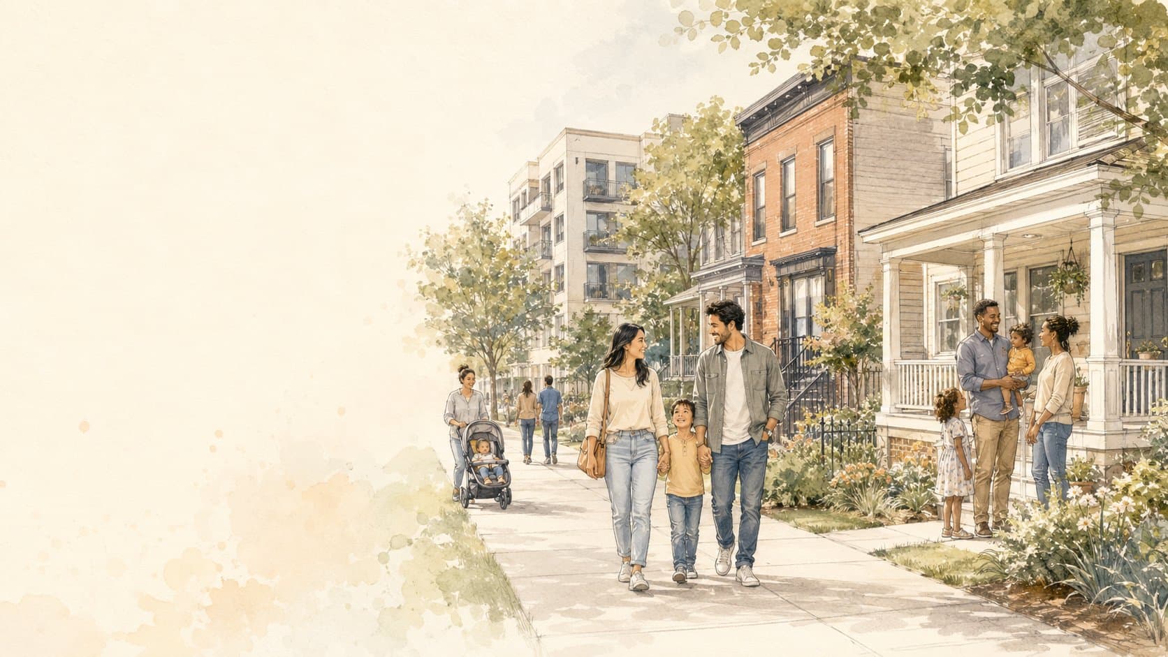 A welcoming residential street
