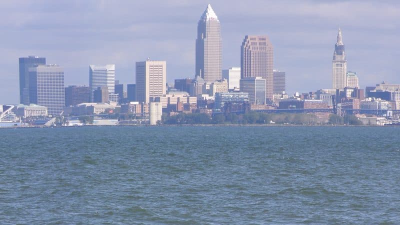 The Cleveland skyline