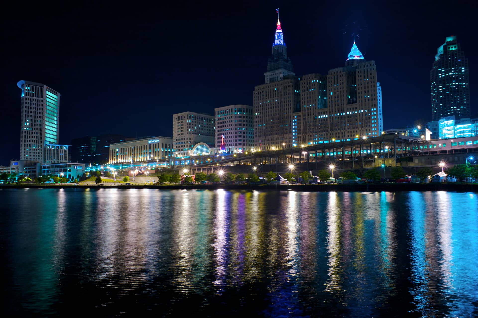 The Cleveland skyline